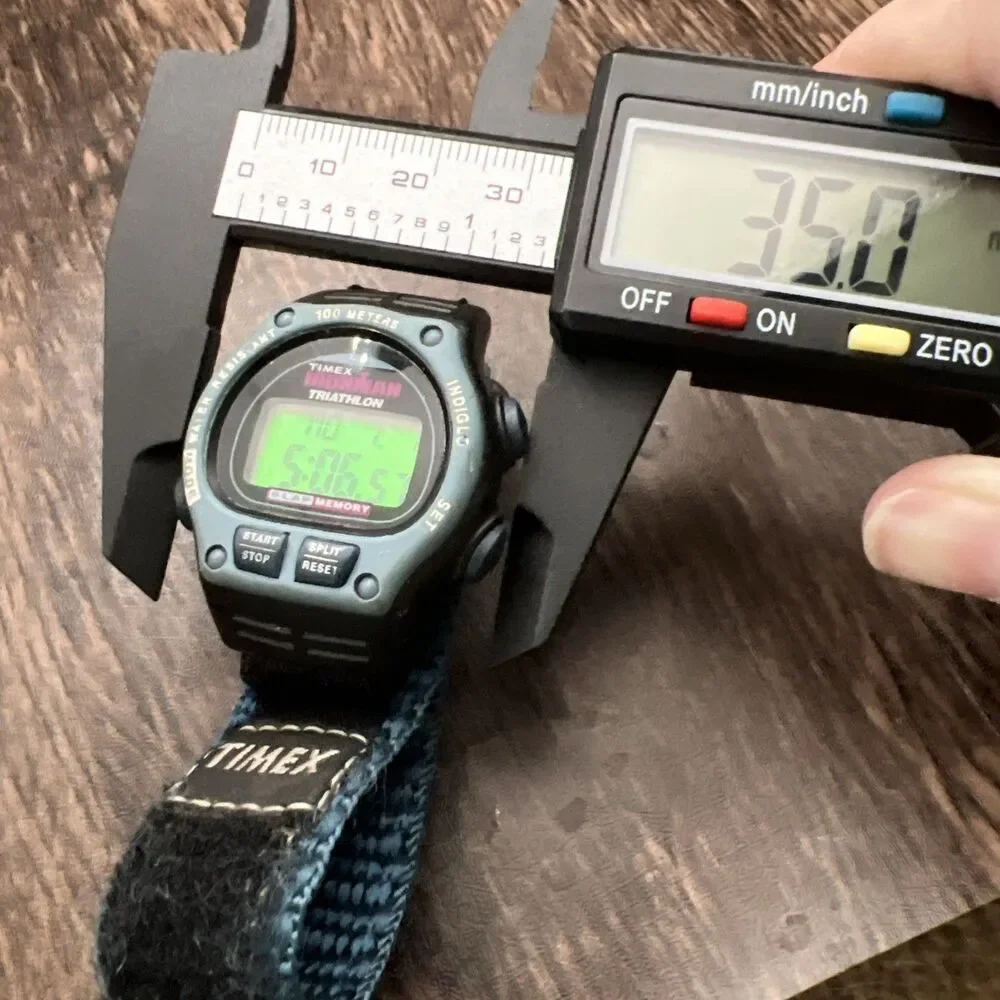 Vintage Timex Ironman Triathlon Digital Watch Women's Day Date 8 Lap NEW BATTERY